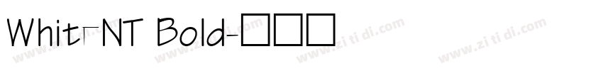 WhiteNT Bold字体转换